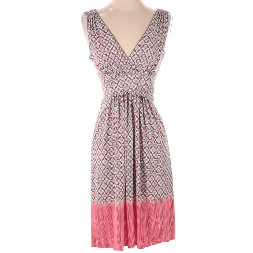 Max Studio Dress Size Small Gray Pink